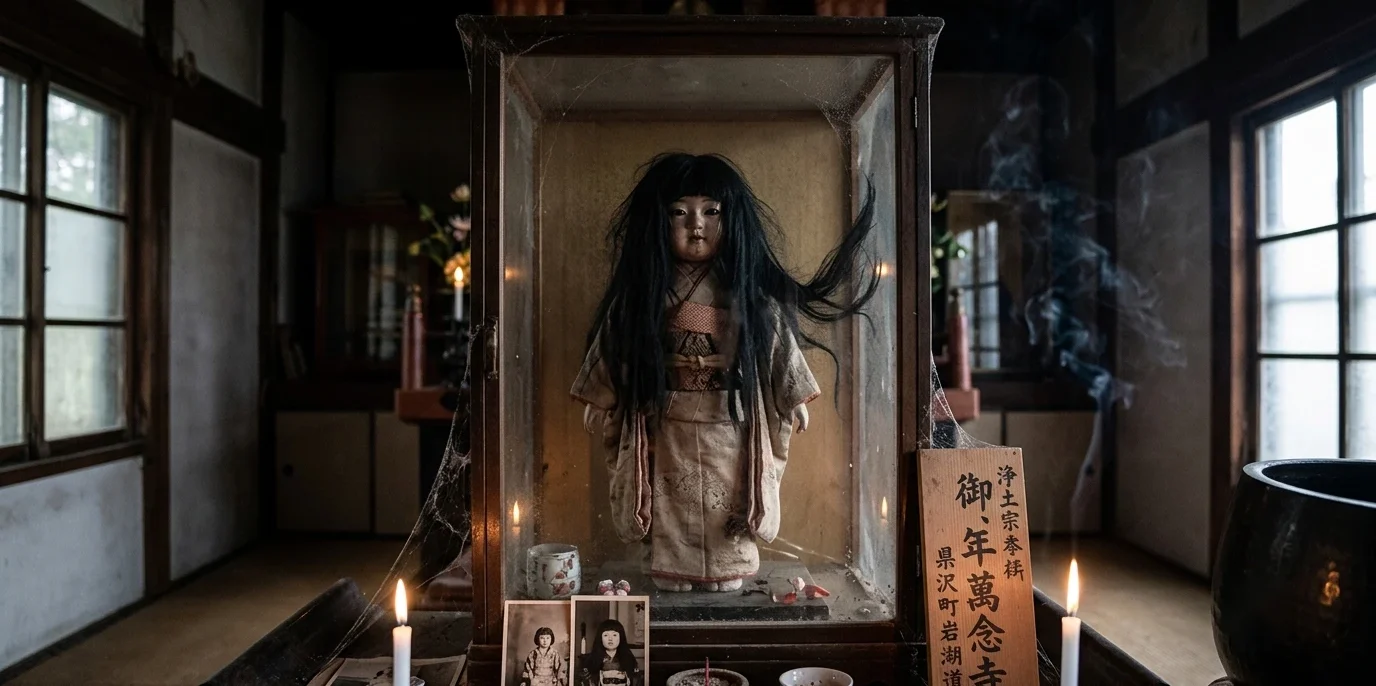 萬念寺のお菊人形(岩見沢市栗沢町)
