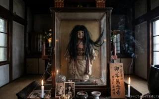 萬念寺のお菊人形（岩見沢市栗沢町）