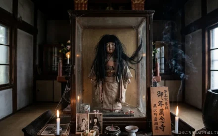 萬念寺のお菊人形(岩見沢市栗沢町)