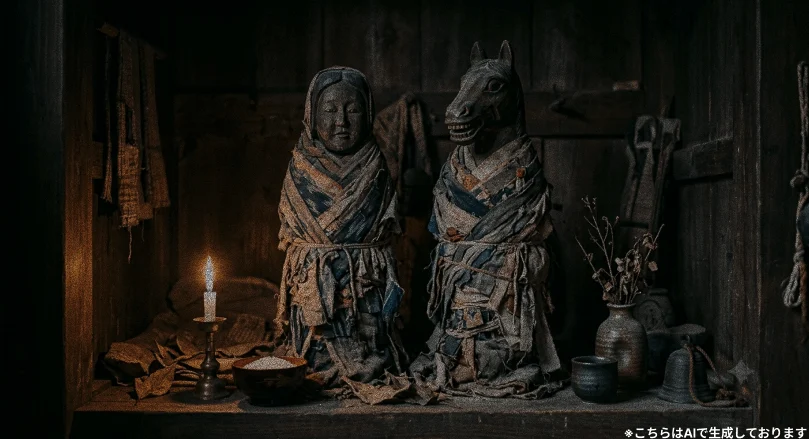 オシラサマ ― 娘と馬の悲恋が「家の神」になった話